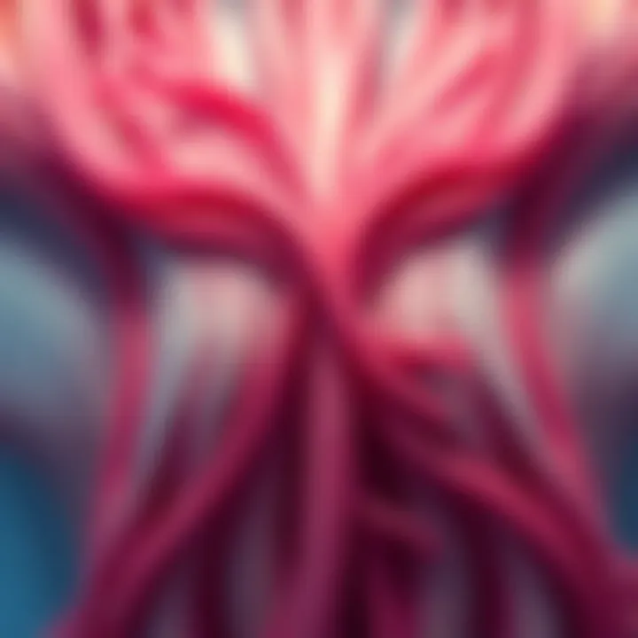 Nipple Hair Review A close-up of a vibrant anatomy illustration showing nipple hair and its texture, highlighting details for educational purposes.