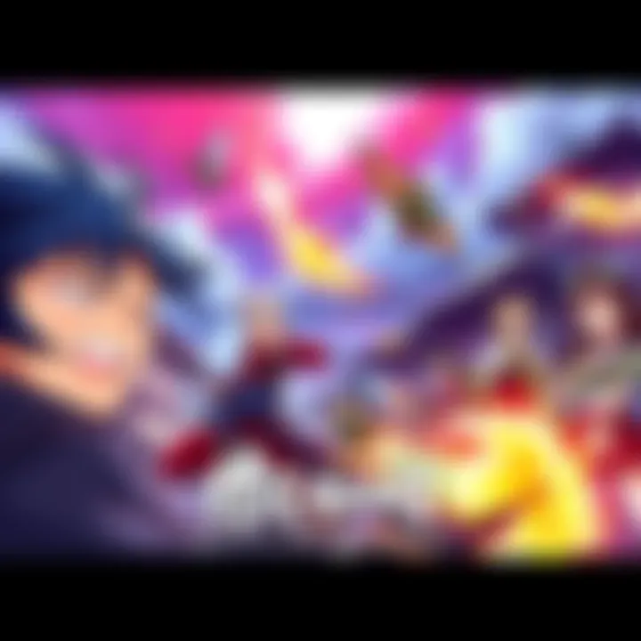 A vibrant scene from Nippon Sangoku featuring strategic gameplay and colorful characters