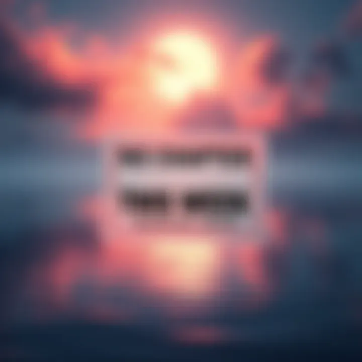 A notice indicating no new chapter release this week with a calm background.