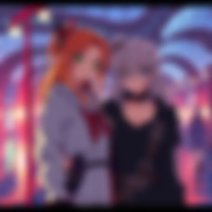 Fan art showing Noelle and Asta from the series together in a colorful setting, reflecting recent ship war tensions among fans.