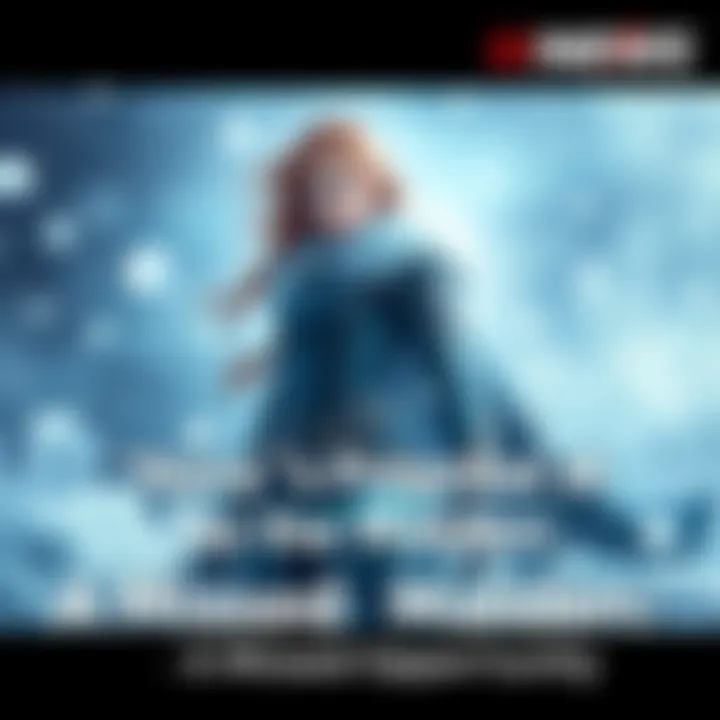 Nora standing confidently with a snowy background, surrounded by icy elements, symbolizing her potential as the Winter Maiden