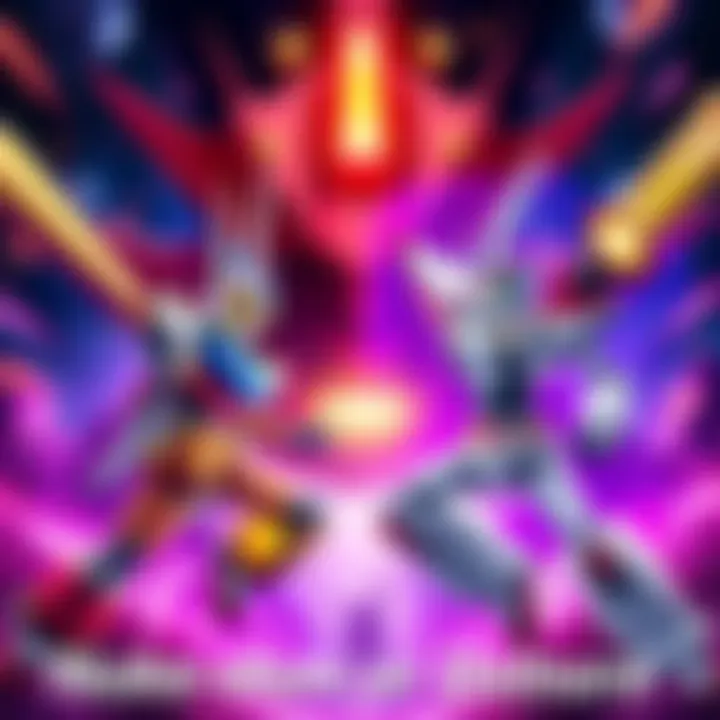 Nuke-chan transforms while Dabura prepares for battle in a dramatic showdown.