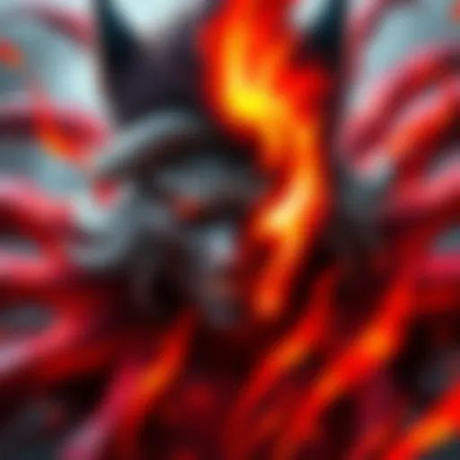 Obito in the midst of transformation, showcasing his half-face and the fierce Ten Tails aura around him