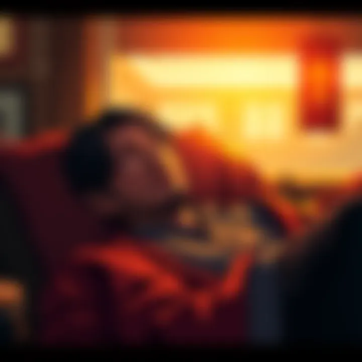 Oda relaxing with a calm expression, suggesting a pause for creativity and rest