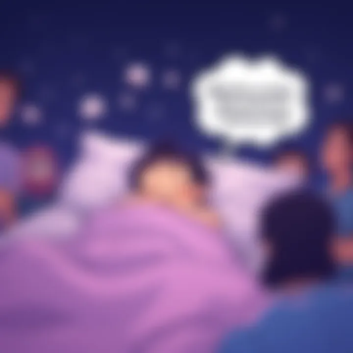 A cartoonish character resembling Oda is sleeping peacefully with a thought bubble showing funny gags and jokes around him, surrounded by fans waiting eagerly.