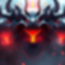 Odin's Final Form with Multiple Mouths Illustration of Odin's final form featuring Mogs with multiple mouths, showcasing intricate design details