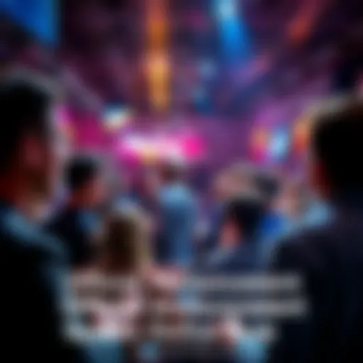 Group of people discussing the announcement of official accounts in a lively forum setting