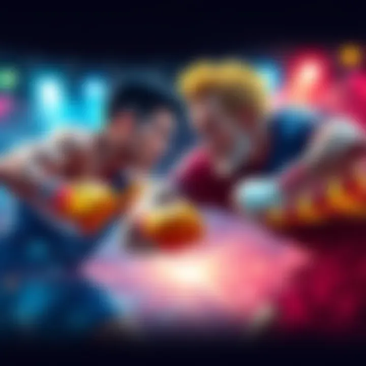 A dynamic image showing Oliva and Hanayama in a competitive setting, highlighting their strengths and styles.