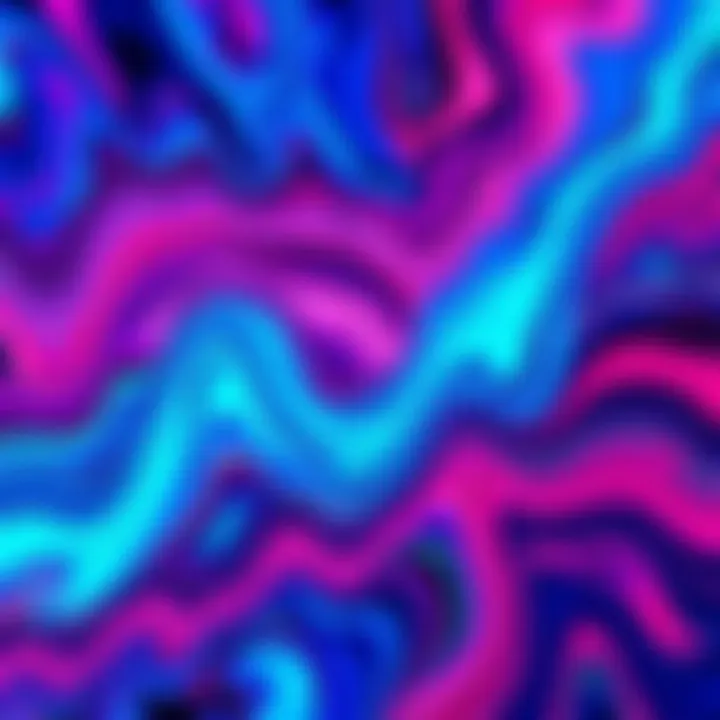 Bright and colorful phone wallpaper inspired by Oliver Aiku's designs, showcasing modern art patterns