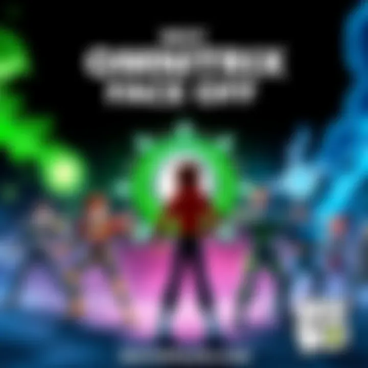 The Omnitrix from Ben 10 stands against various Jutsus in an epic battle scene, showcasing unique powers and abilities of both.