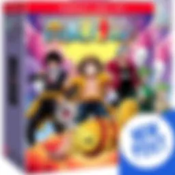 Cover illustration of One Piece Box Set 5 featuring characters from the Wano and Egghead arcs with a bonus poster and play mat visible