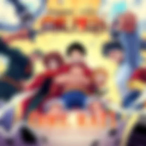 Cover illustration featuring key characters from One Piece in an action-packed scene from Chapter 1151