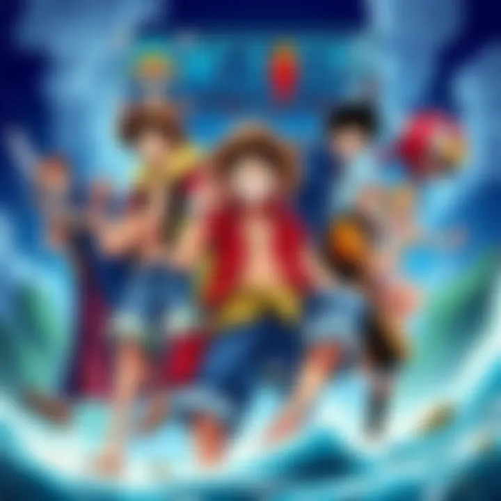 Cover illustration showing main characters from One Piece ready for an adventure