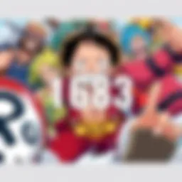 Cover art featuring Luffy and his crew in action during their latest adventure