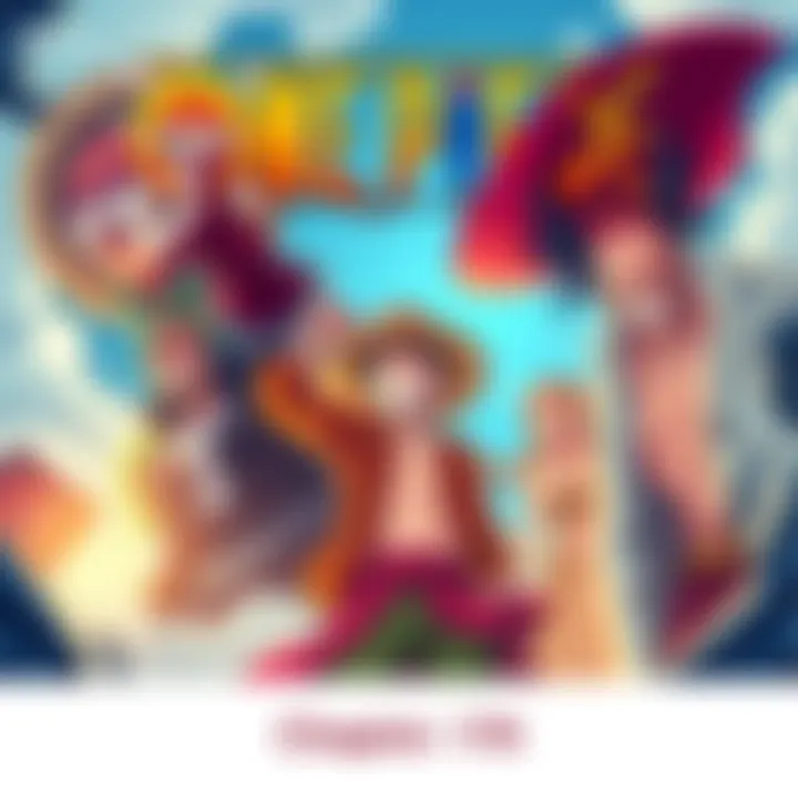 Cover art for One Piece Chapter 1176 featuring characters in a dramatic scene, showing their determination and pride