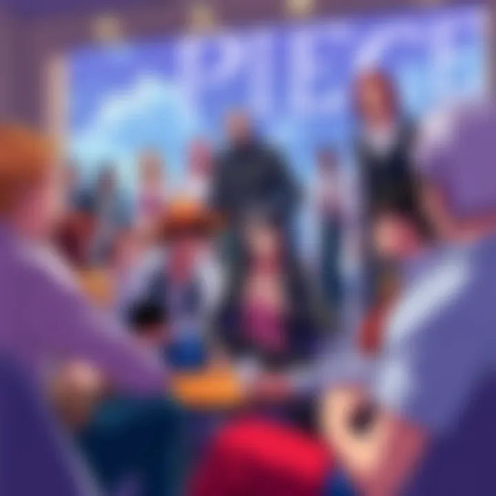 Fans of One Piece engaged in a lively discussion about the significance of the LRLI arc, with characters from the series featured in the background