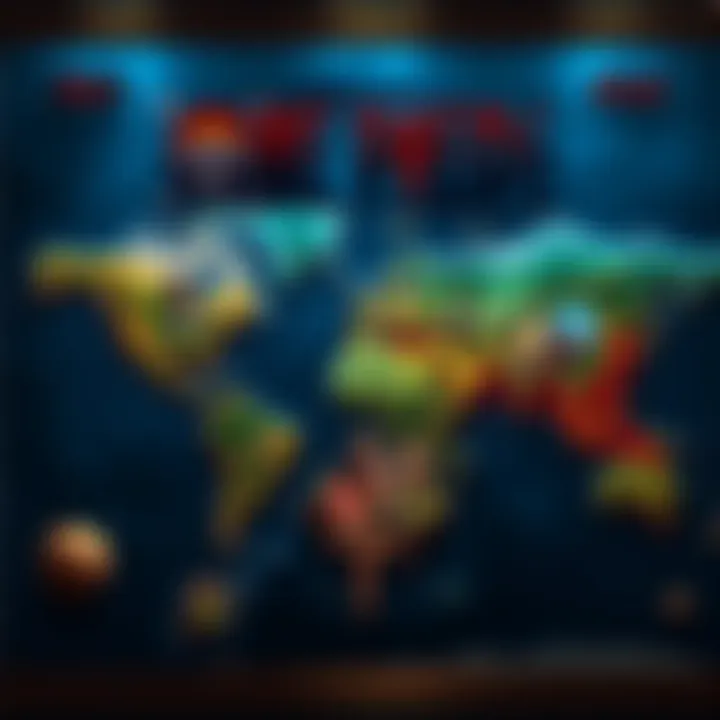 A map showcasing potential filming locations for One Piece around the world, highlighting various island settings, similar to Game of Thrones.