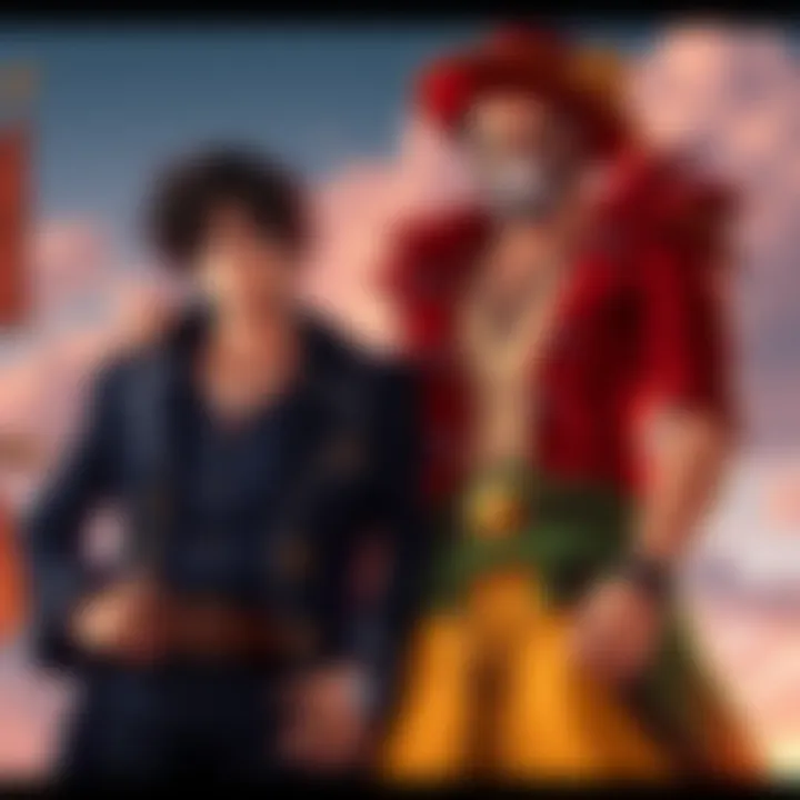 Raoul and Daddy Masterson from One Piece Live Action series stand together, showcasing their anime-inspired designs.