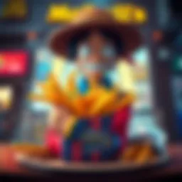 A special meal inspired by Usopp from One Piece, displayed at McDonald's in Japan