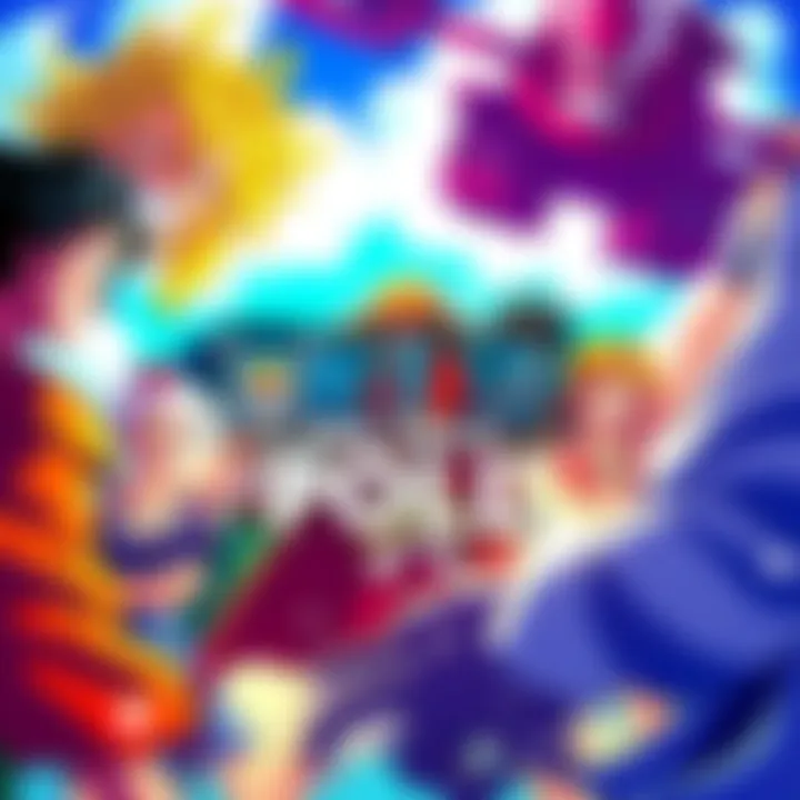 Announcement graphic for the second worldwide popularity poll for One Piece, featuring colorful characters from the series voting for their favorites.