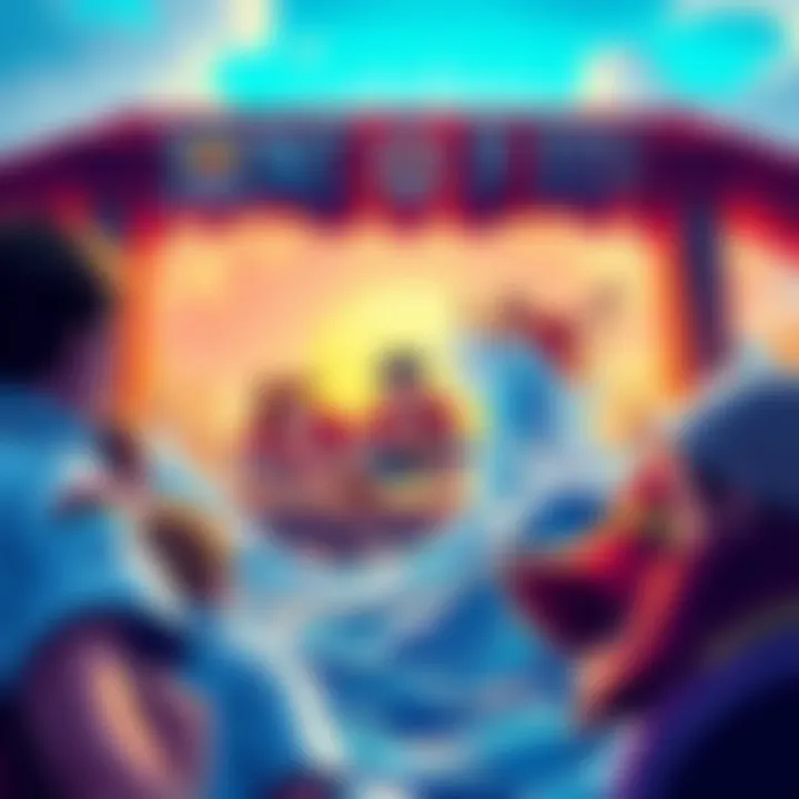 Artist's vibrant artwork depicting a memorable scene from One Piece with dynamic characters and ocean backdrop