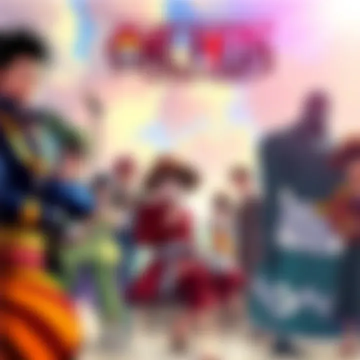 Scene showcasing various characters from One Piece Season 2 with Easter eggs and references to the original story