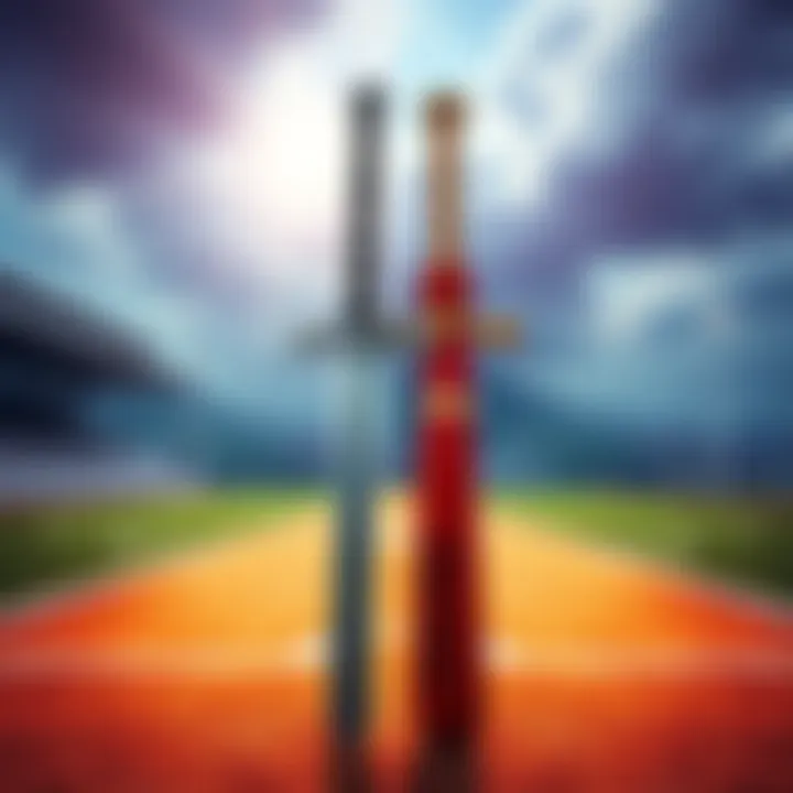 A side-by-side comparison of One Piece swords and baseball bats, highlighting their similarities in appearance.