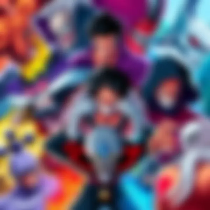 Collage of unique fan art showcasing various One Piece villains in dynamic poses