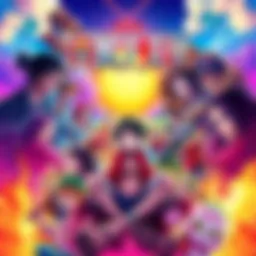 The colorful cover art of One Piece Volume 113 featuring iconic characters and vibrant scenery.