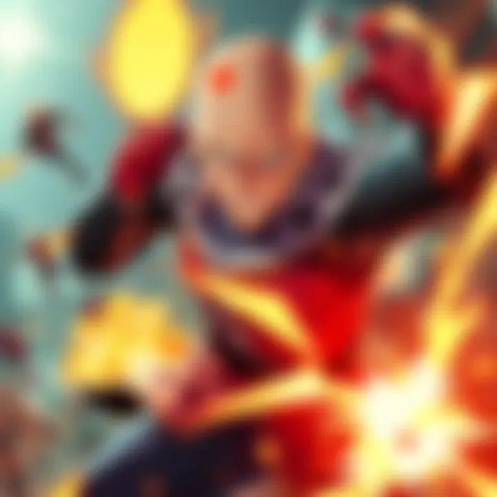 A thrilling moment showcasing the main character in action during a battle, highlighting the intensity of One Punch Man Season 3 Episode 5.