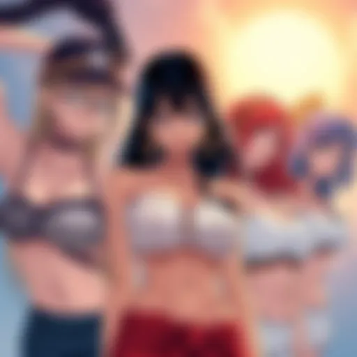 Characters from One Piece showing increased bust sizes due to Imu's actions