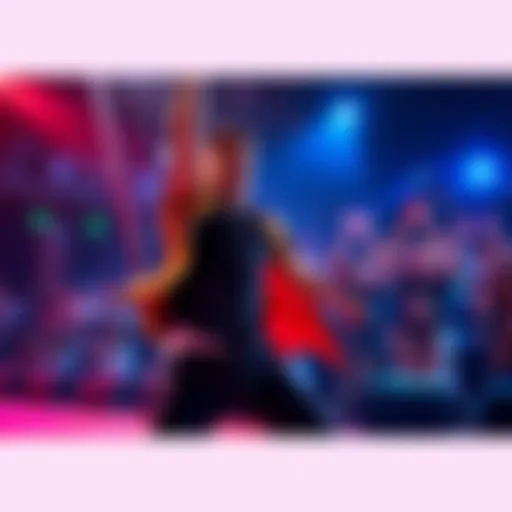 One-Shot King in Action The one-shot king showcasing his skills during a performance, with fans cheering in the background.