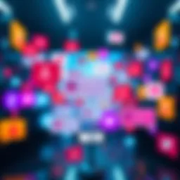 A graphic showing social media icons with negative comments surrounding the names Leo and Lokita, showcasing online backlash analysis.