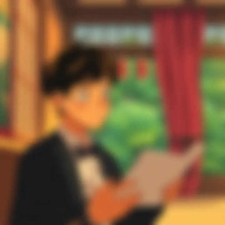 A scene from Only Yesterday showing the main character looking puzzled while reading a letter, reflecting confusion and unresolved stories in the film.