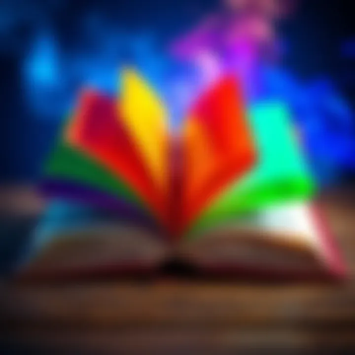 An open book displaying vibrant pages, symbolizing a fresh perspective on a story