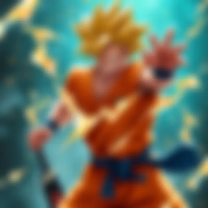 Orange Piccolo showcasing his abilities in a dynamic stance