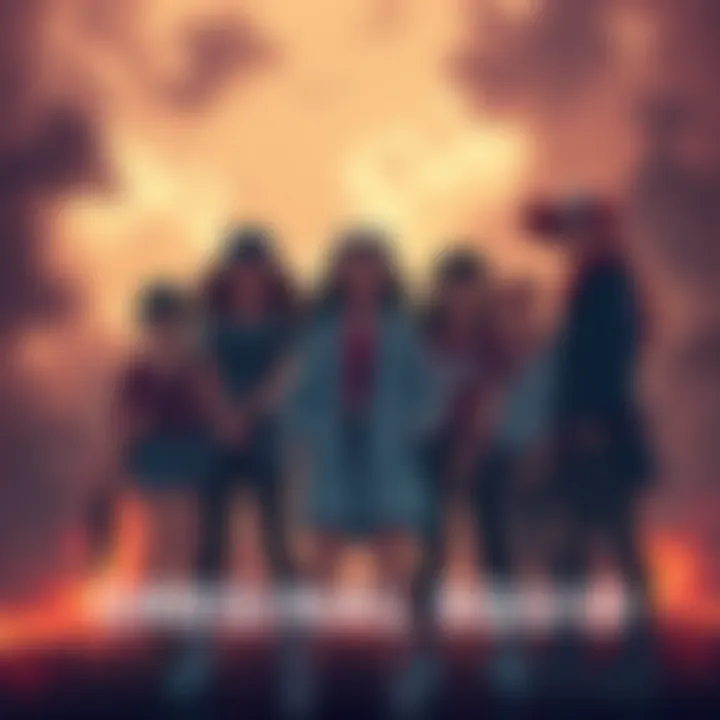 The original squad stands together against a backdrop of a tense atmosphere, symbolizing unity amid rising anti-Mari sentiment.