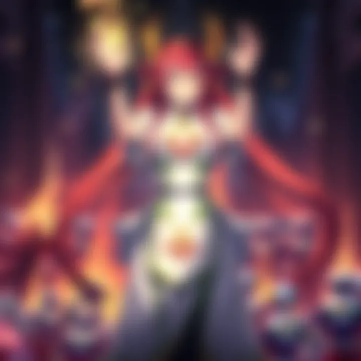 Orihime stands with her hands raised, channeling energy for her only spell. A magical glow surrounds her, highlighting her determined expression. In the background, hints of a battle scene can be seen...
