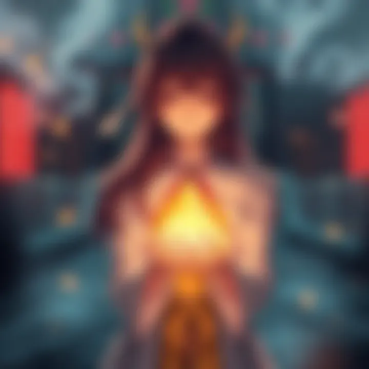 A character named Orihime stands with a glowing energy in her hands, symbolizing her potential ability to reverse death.