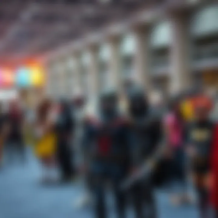Crowd of cosplayers dressed as Disney and Marvel characters at Otakon 2025