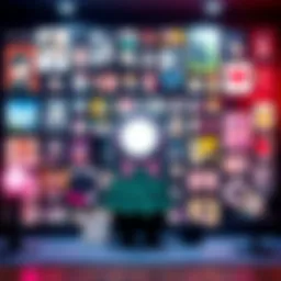 A variety of Ousaki Akane icons displayed in a colorful arrangement, showcasing character artwork on a digital board