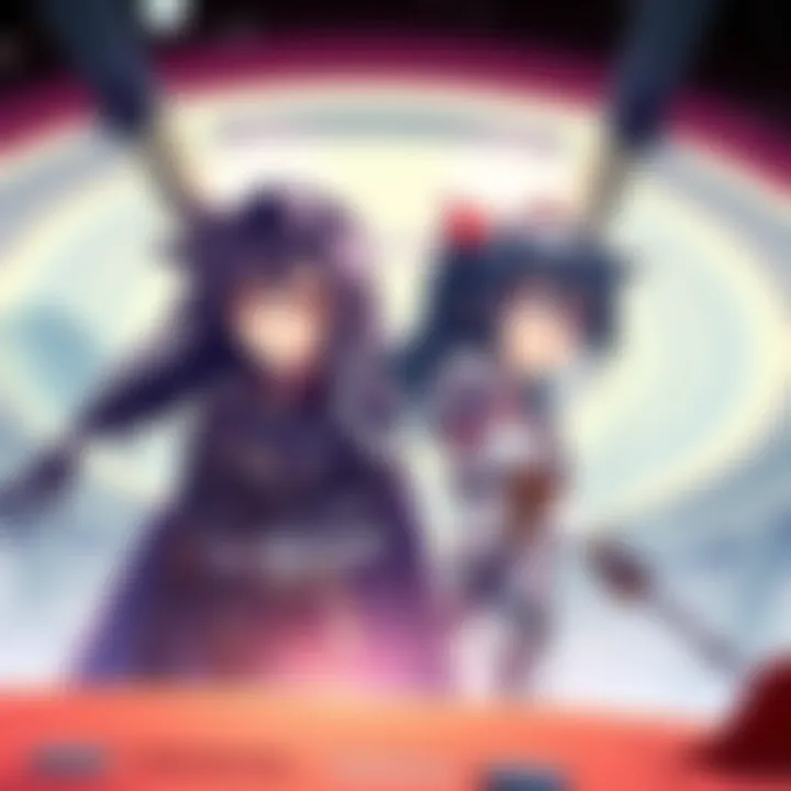 Fan art depicting Melfina and Aisha in a futuristic setting, showcasing their characters and emotions as they navigate a galactic challenge.