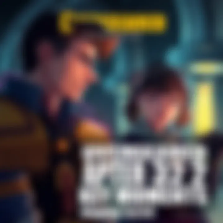 A scene from Overgeared showing main characters in a tense moment, highlighting plot twists and character development.