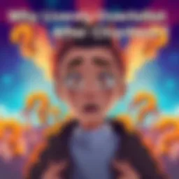 Overlooked Character Spotlight A vibrant illustration of a character looking surprised and confused, surrounded by question marks, symbolizing the fans' reactions to their absence.