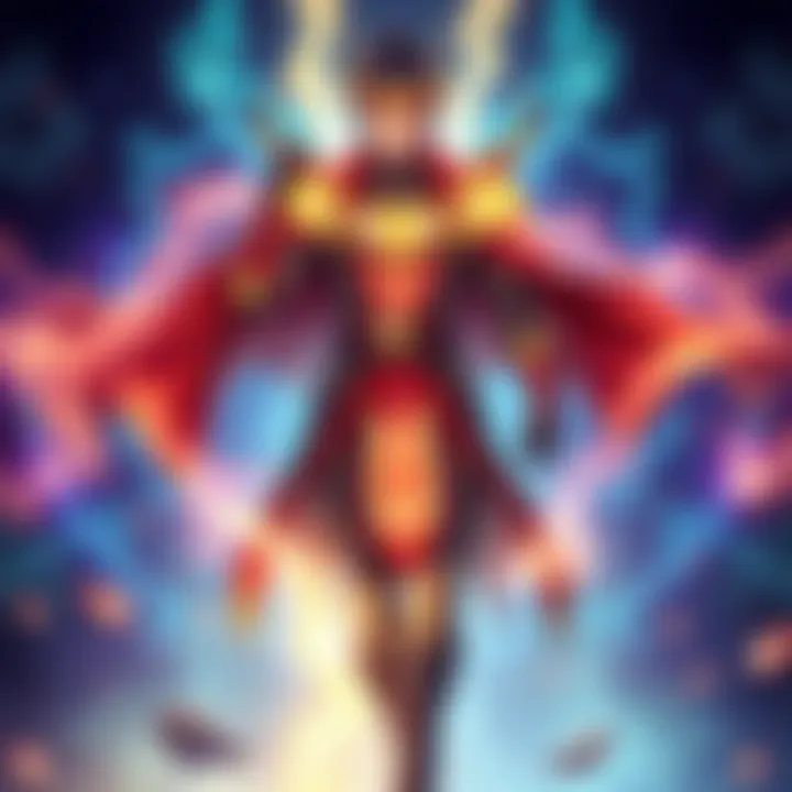 Paladin Asta stands confidently, showcasing his new powers and a taller stature, surrounded by glowing anti-magic energy.