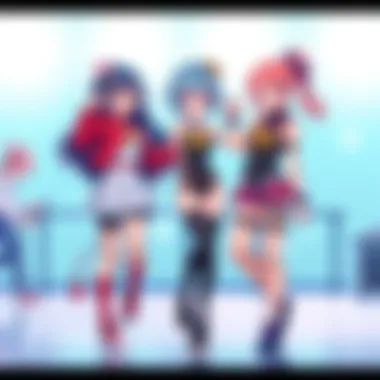 Panty & Stocking Reunion Illustration of Panty and Stocking in their signature outfits, celebrating their return to the screen with excitement.