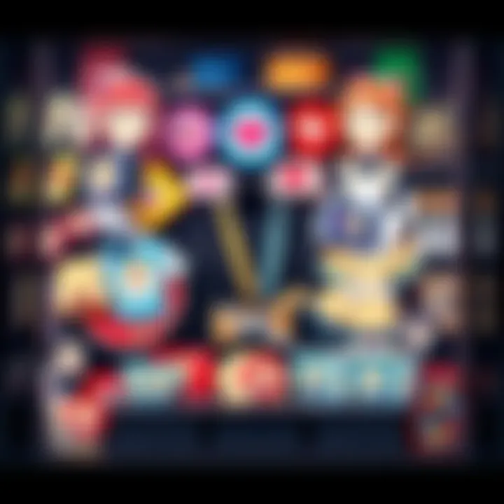 Display of colorful Papa Maid merchandise featuring Arurandeisu art and fan-favorite designs.