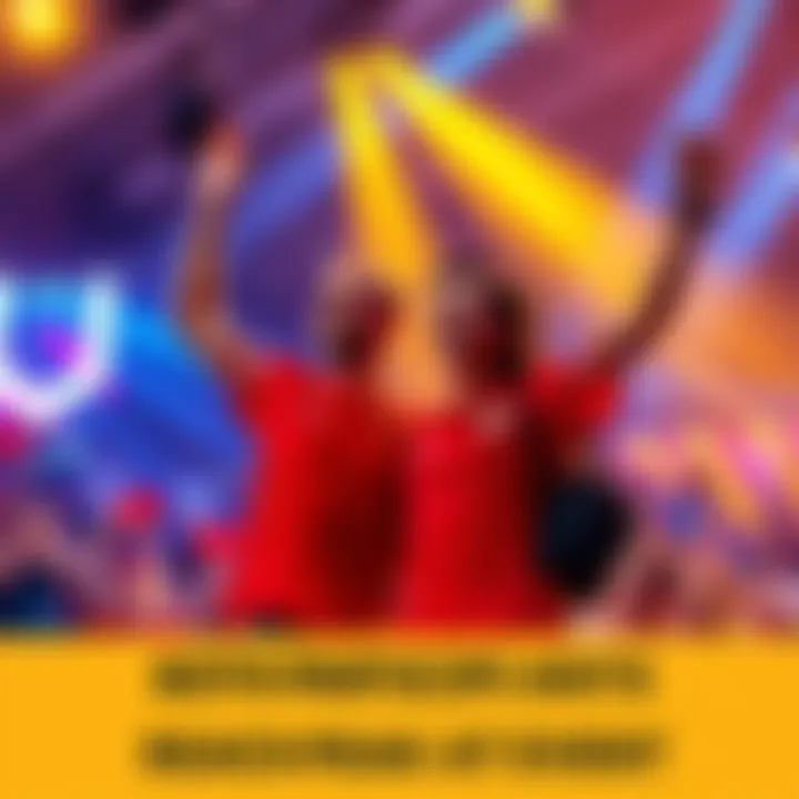 Two participants celebrate their peak performance at an event, showcasing their skills and determination to the cheering crowd.