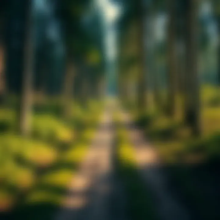 Two paths in a forest representing choices in life, one well-trodden and the other overgrown.