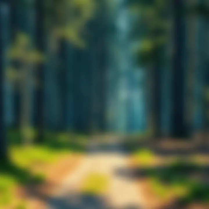 A fork in a forest path showing two distinct routes diverging, symbolizing different choices and futures.